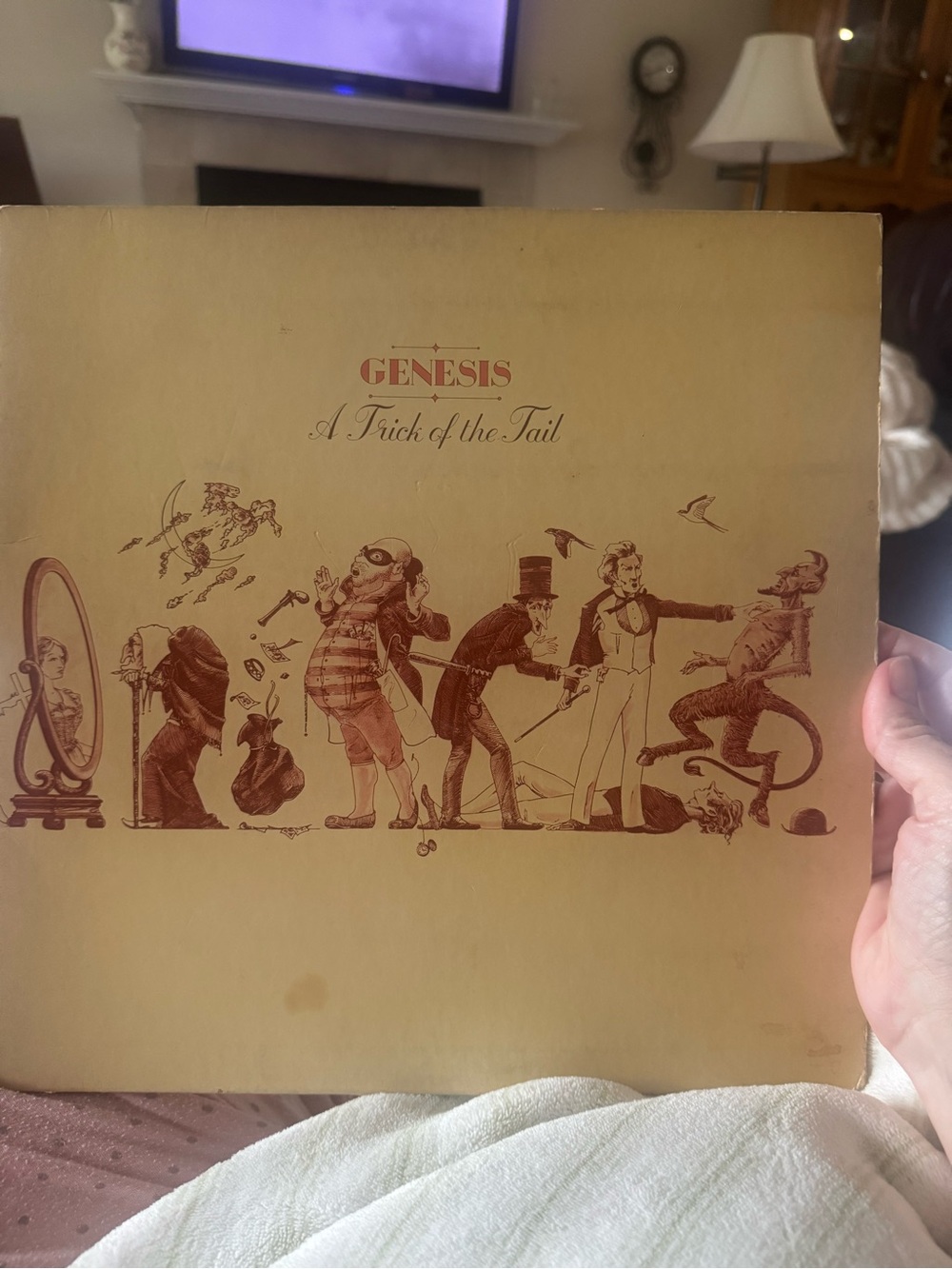 Genesis "A Trick of the Tail" Vinyl Album - Beige & Brown Cover